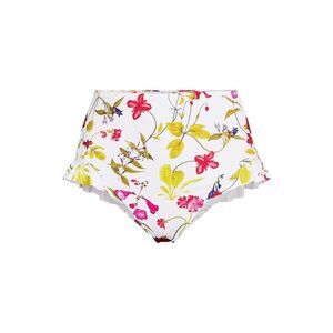 Land's End ruffle high waisted high leg bikini swim bottom multi garden floral 6